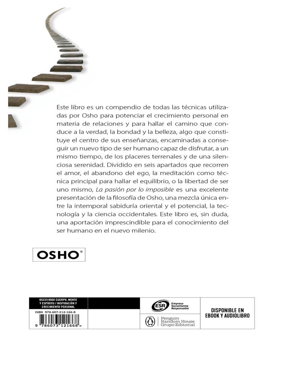 Libro La pasión por lo imposible de Osho 2