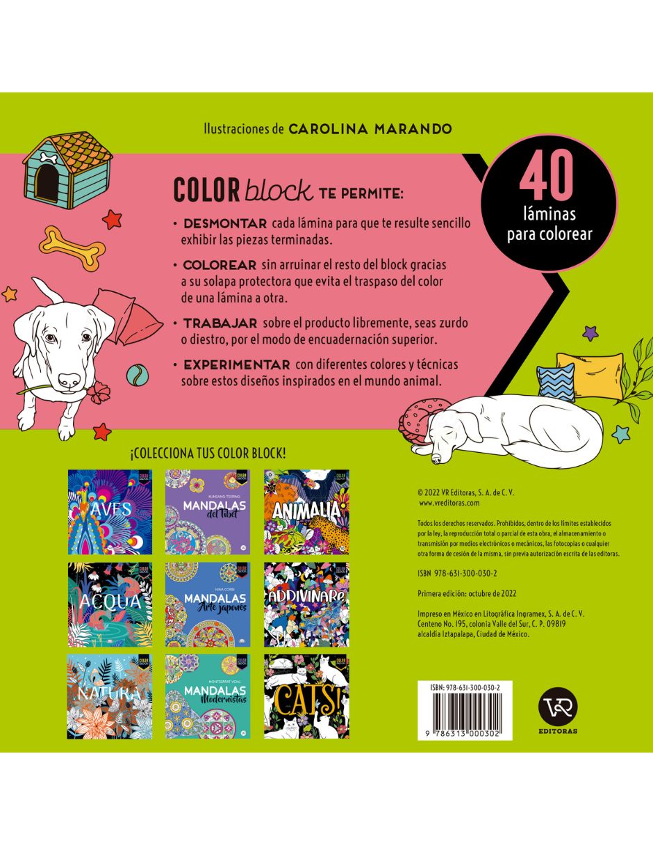 Libro Color block dogs de Carolina Marando 2