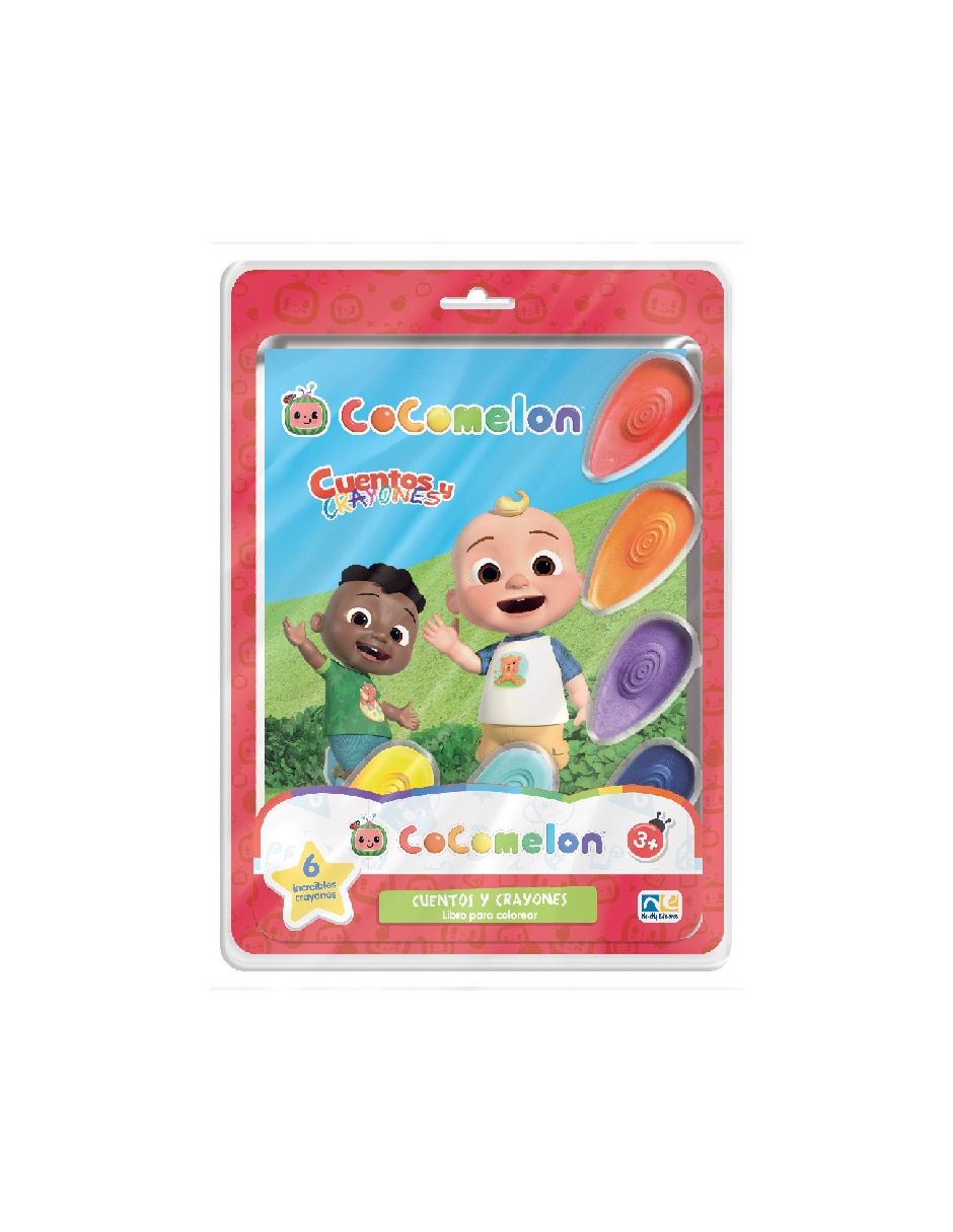 Libro Cuentos y crayones cocomelon de Libro Cuentos y crayones cocomelon de