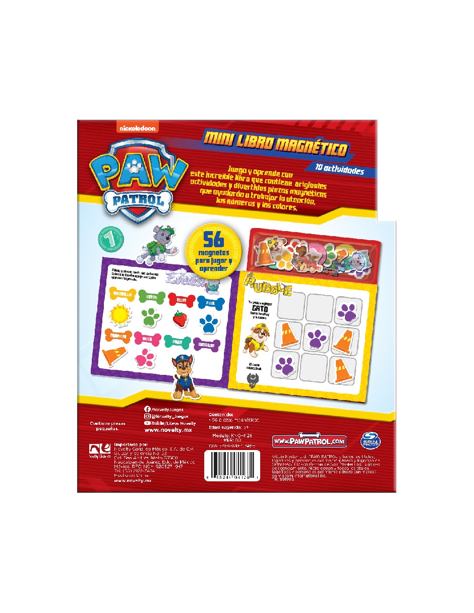 Mini Libro Magnético Paw Patrol de 2