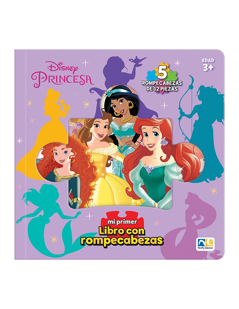 Libro con rompecabezas princesas de