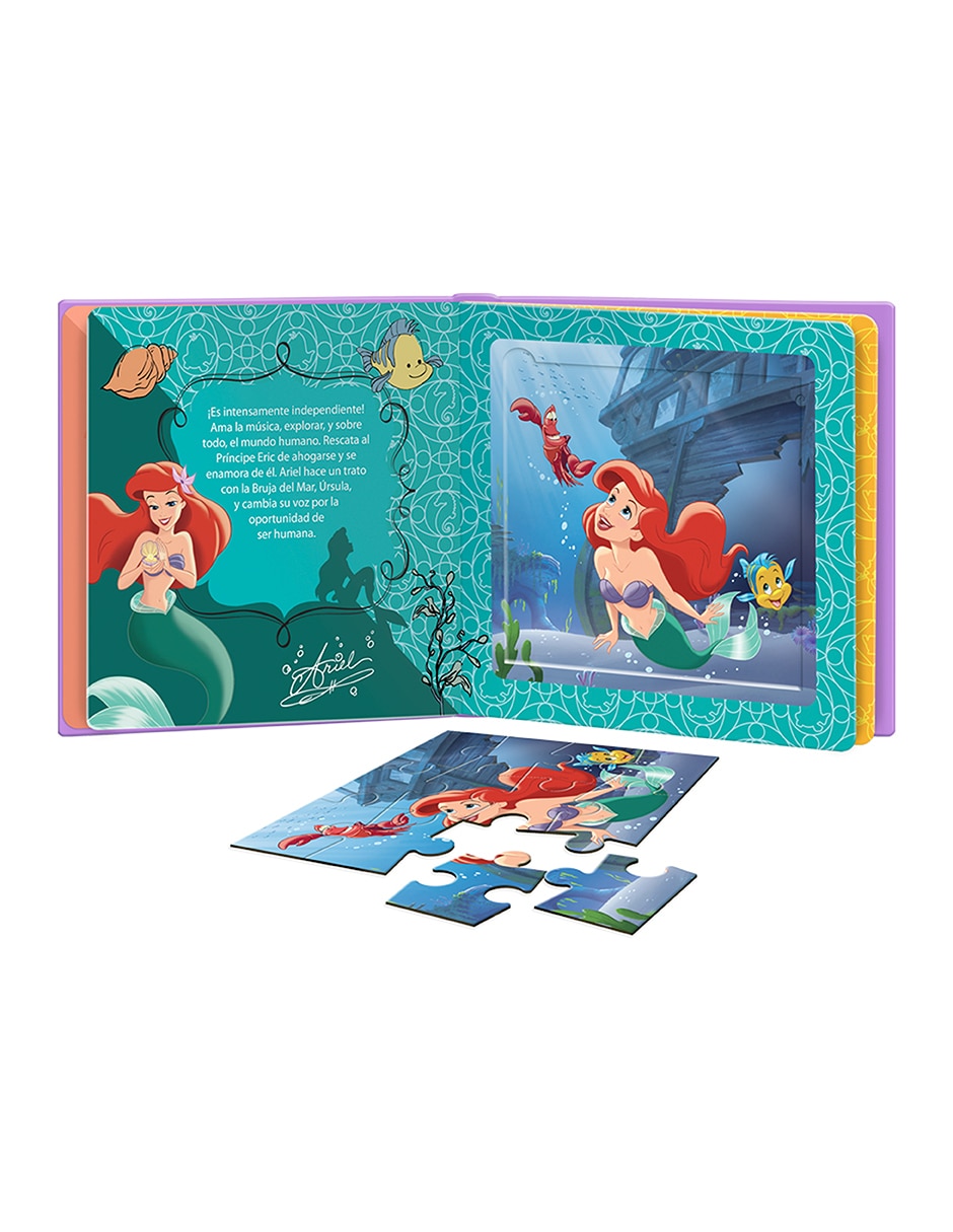 Libro con rompecabezas princesas de 2
