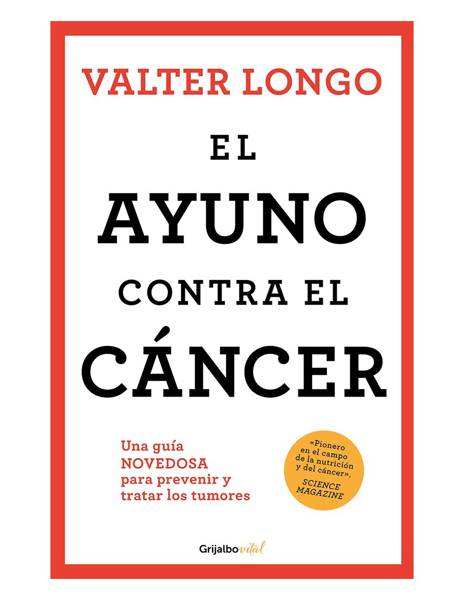 Libro El ayuno contra el cáncer de Valter Longo 1