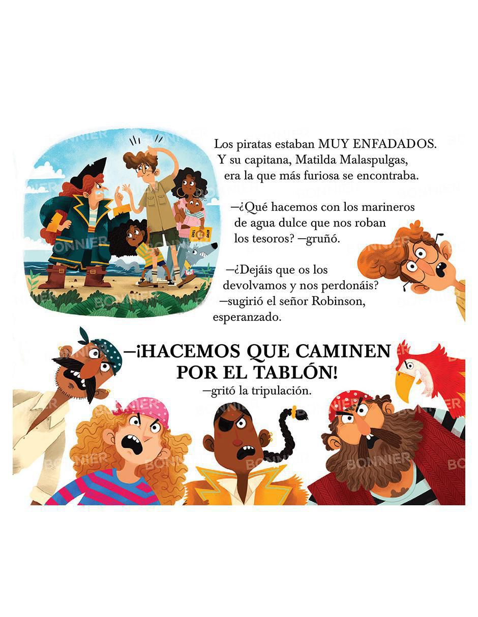 Libro Los Robinson Y La Biblioteca Pirata de Jonathan Emmet 4