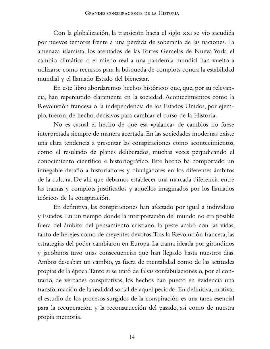 Libro Grandes Conspiraciones De La Historia de Miguel Martin Y Albo Lucas 9