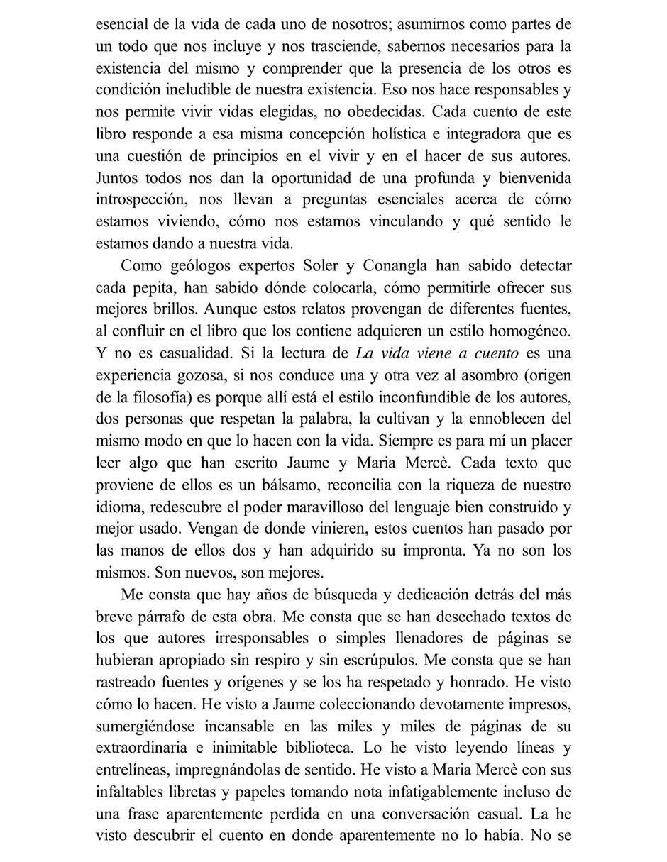 Libro La Vida Viene A Cuento de M. Mercè Conangla Y Jaume Soler 2