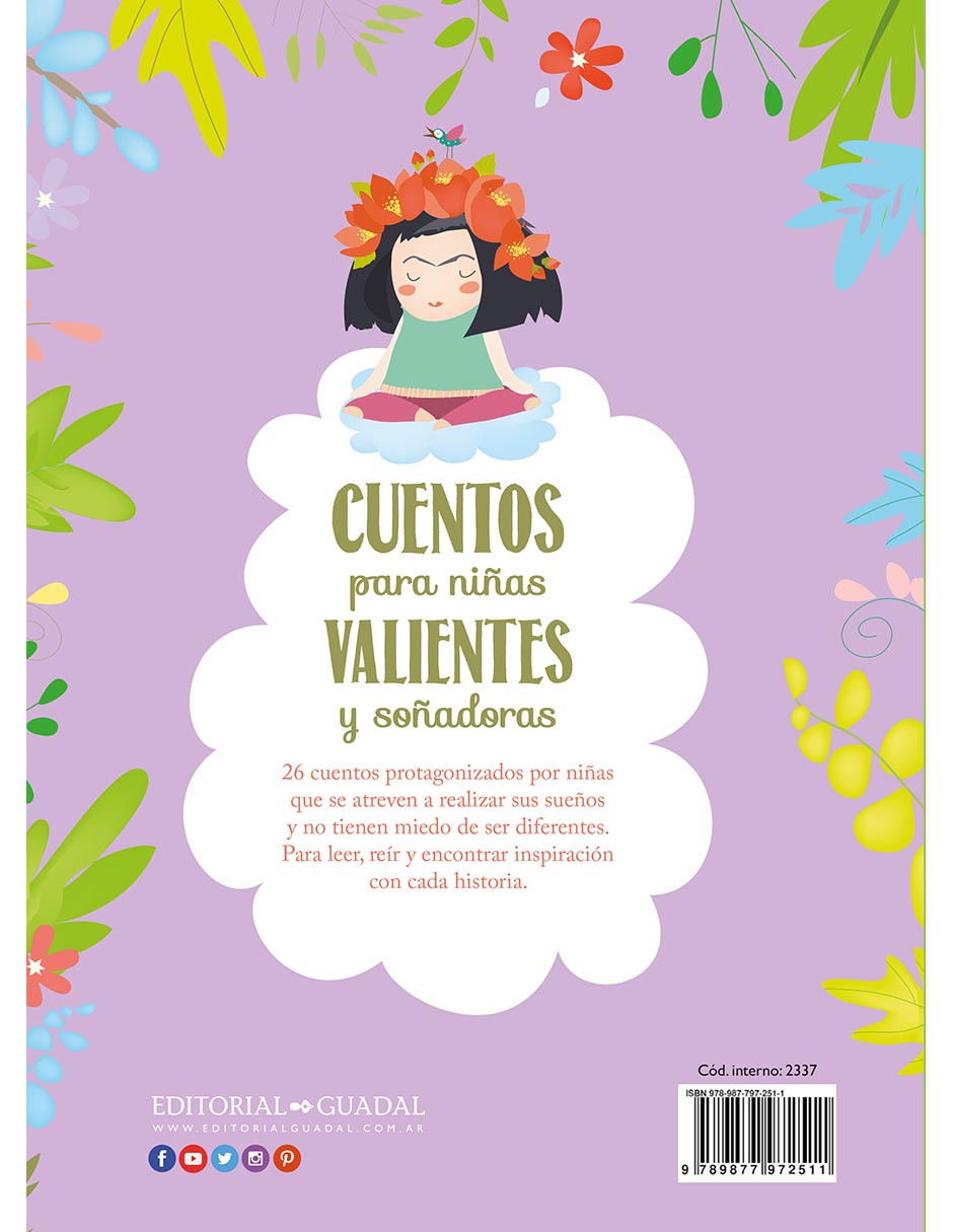 Libro Cuentos Para Niñas Valientes Y Soñadores de Editorial Guadal 2