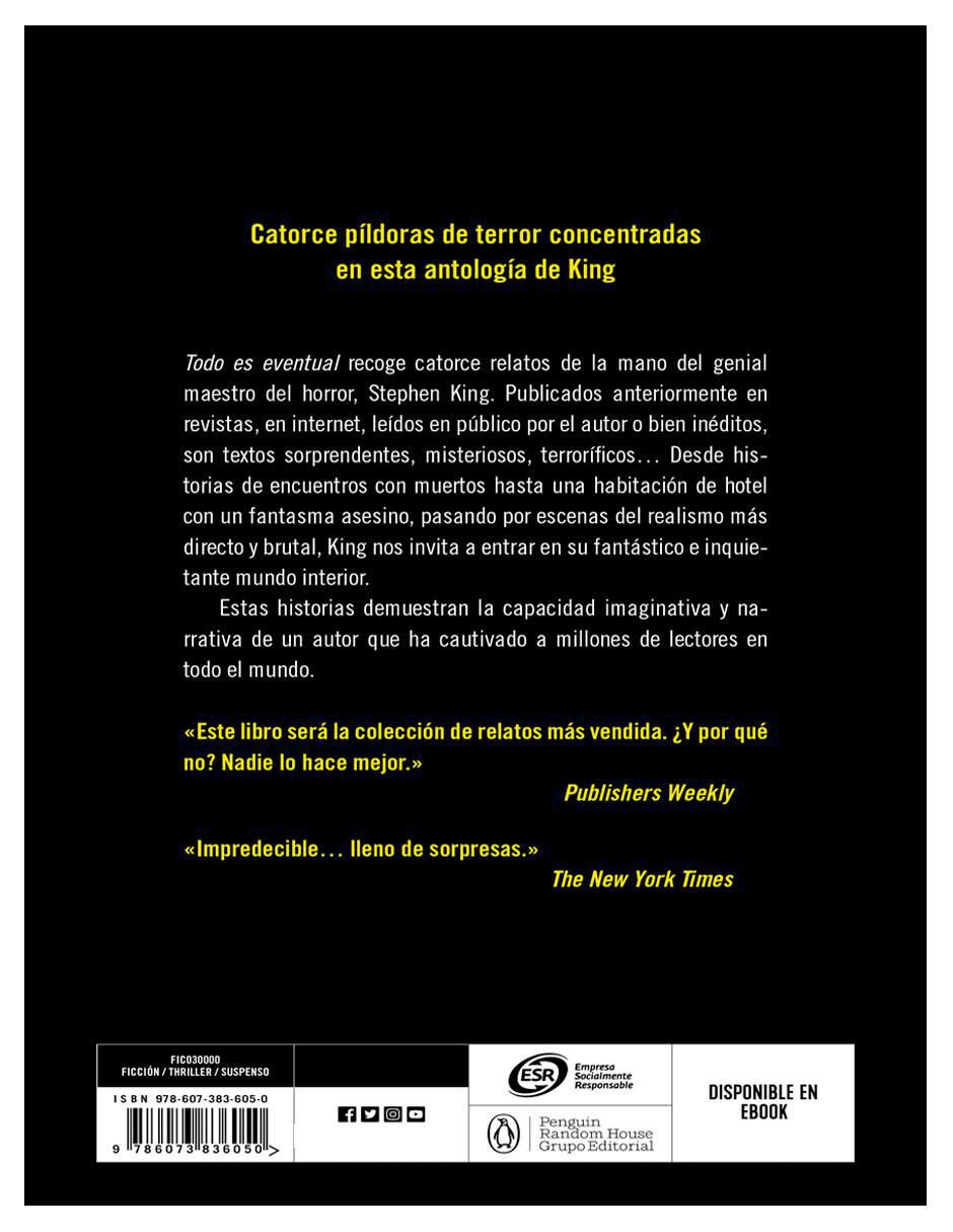 Libro Todo es eventual 14 relatos oscuros de Stephen King 2