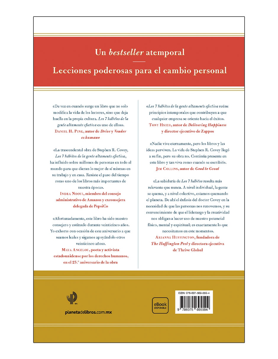 Libro Los 7 hábitos de la gente altamente efectiva 30 aniversario TD de Stephen R. Covey 2