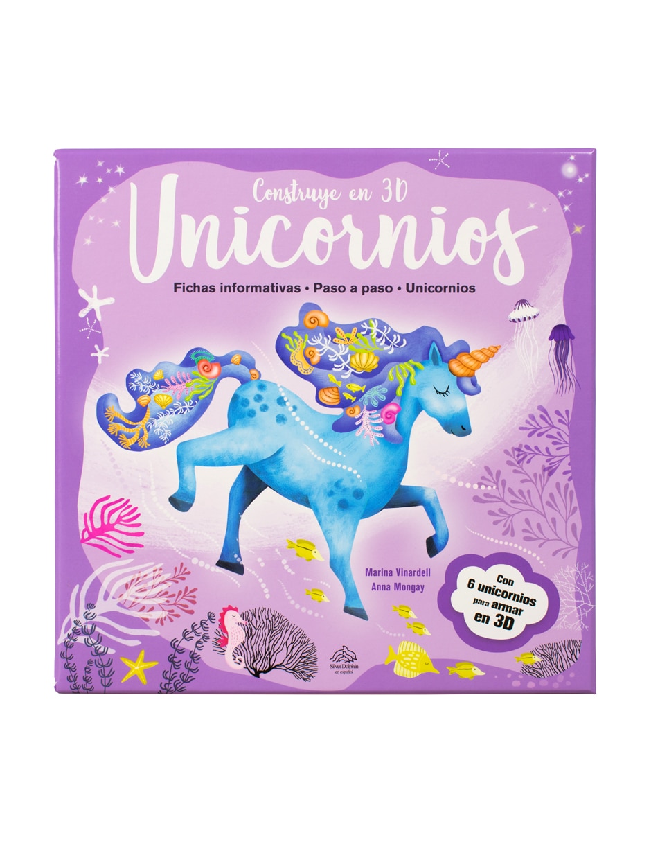 Libro Construye Unicornios en 3D de Silver Dolphin 1