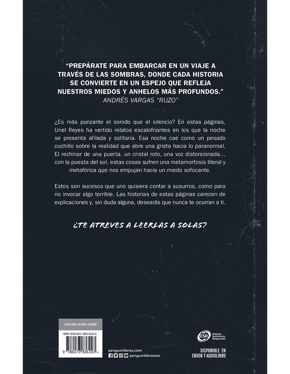 Libro RELATOS DE LA NOCHE
 de Uriel Reyes 2