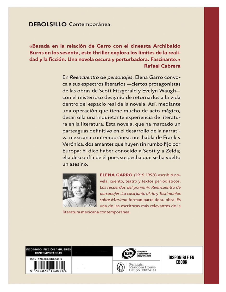 Libro Reencuentro de personajes de Elena Garro 2