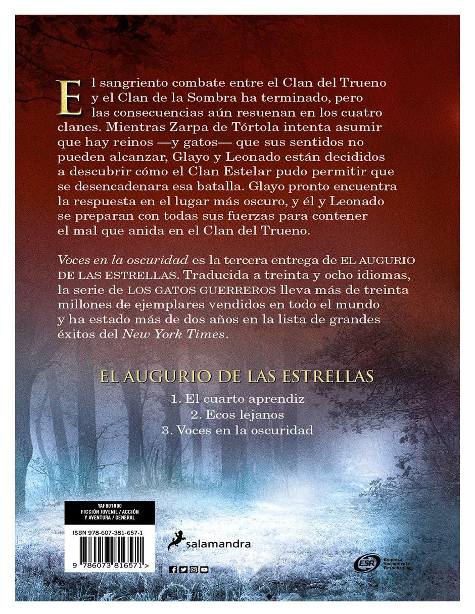Libro Voces en la oscuridad de Hunter Erin 2