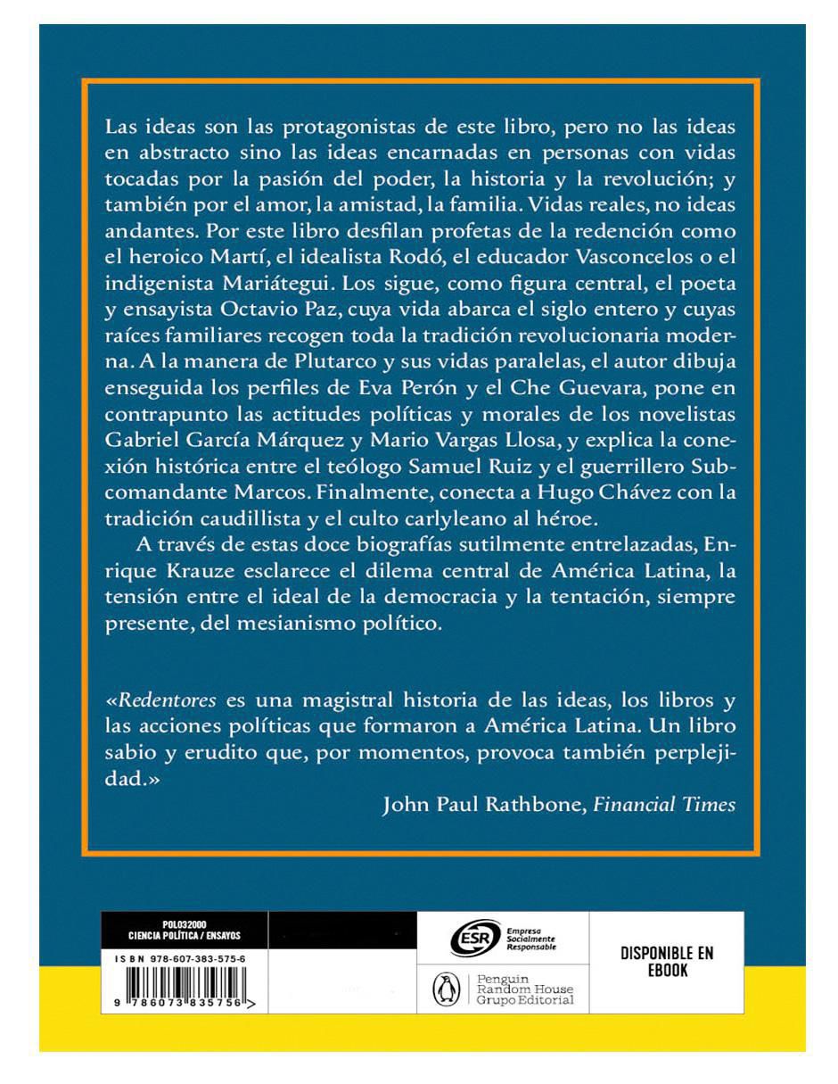 Libro Redentores. Ideas Y Poder En América Latina de Enrique Krauze 2