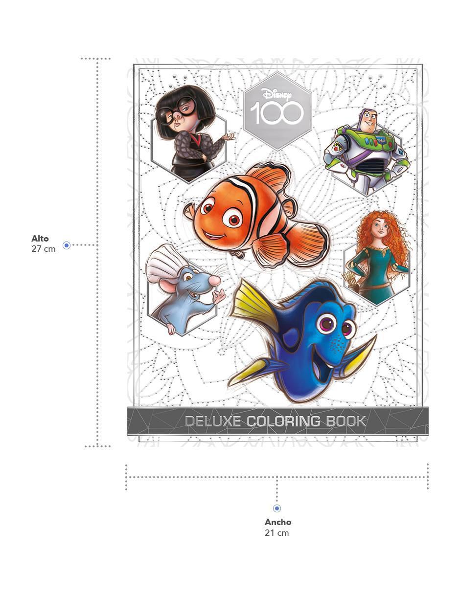  Disney Advanced - Juego de libros para colorear para  adolescentes y adultos, paquete de libros de actividades para colorear de  Disney 100 y Mickey Mouse con lápices de colores, marcador (relajación