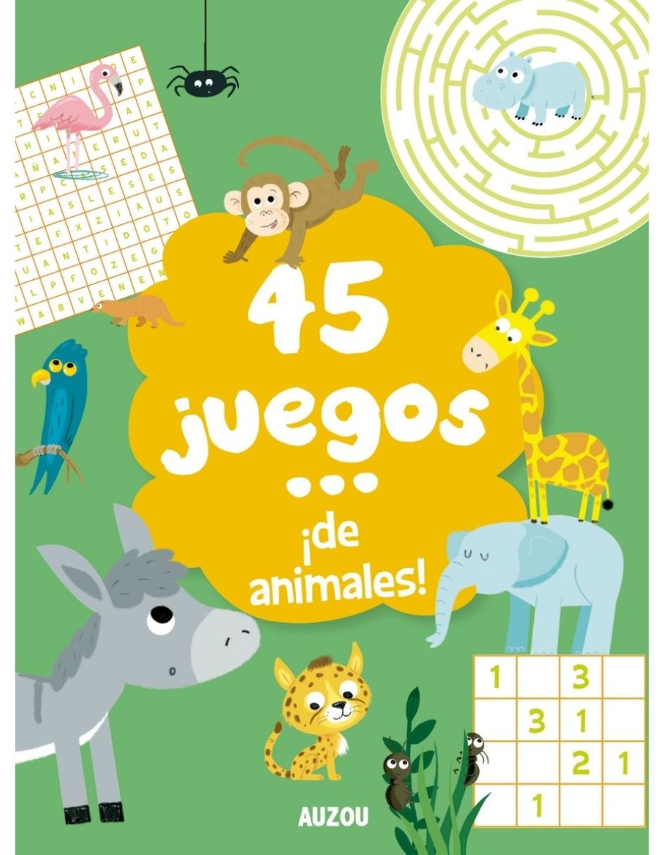Libro 45 juegos de animales de Christine Ponchon Libro 45 juegos de animales de Christine Ponchon
