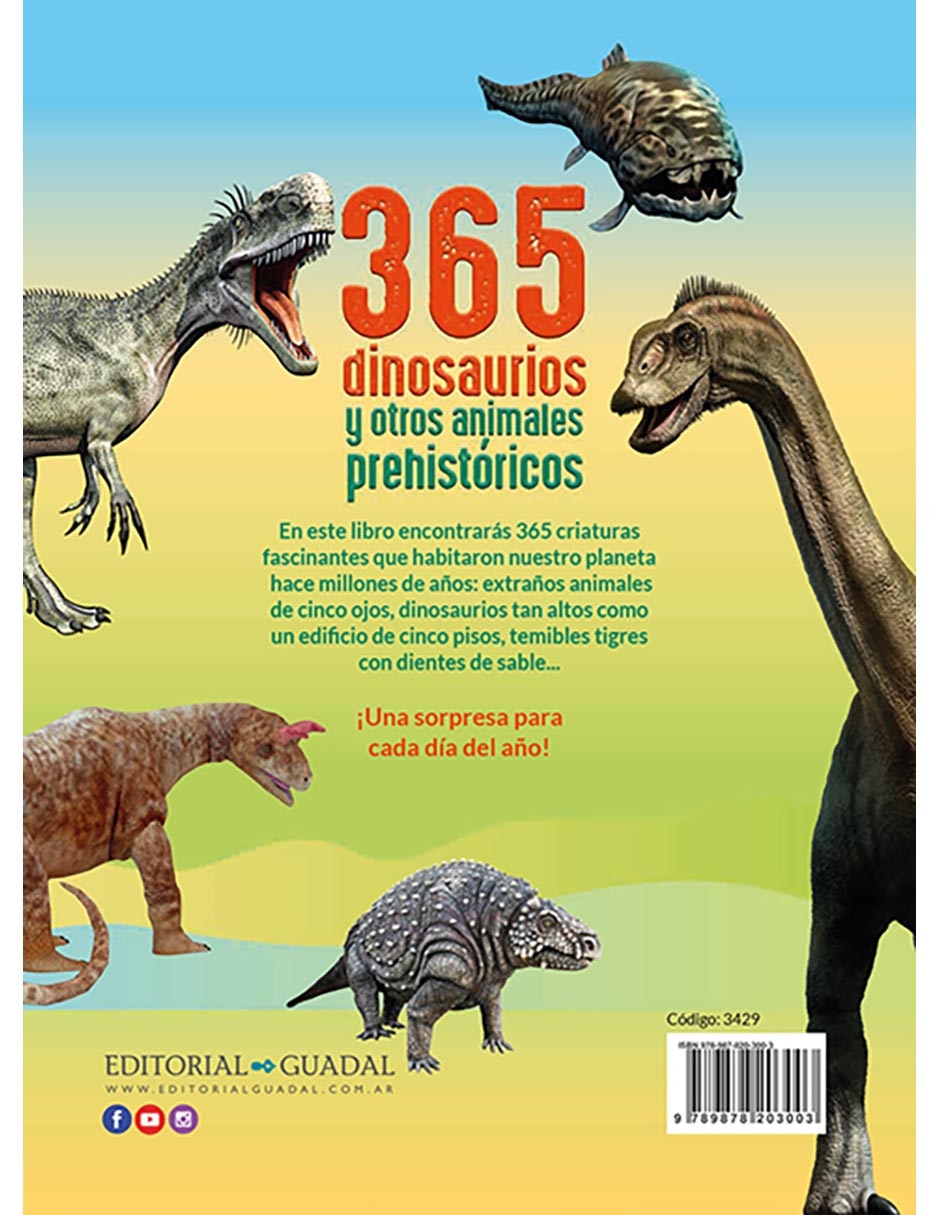 Libro 365 Dinosaurios y Animales Prehistóricos de 2