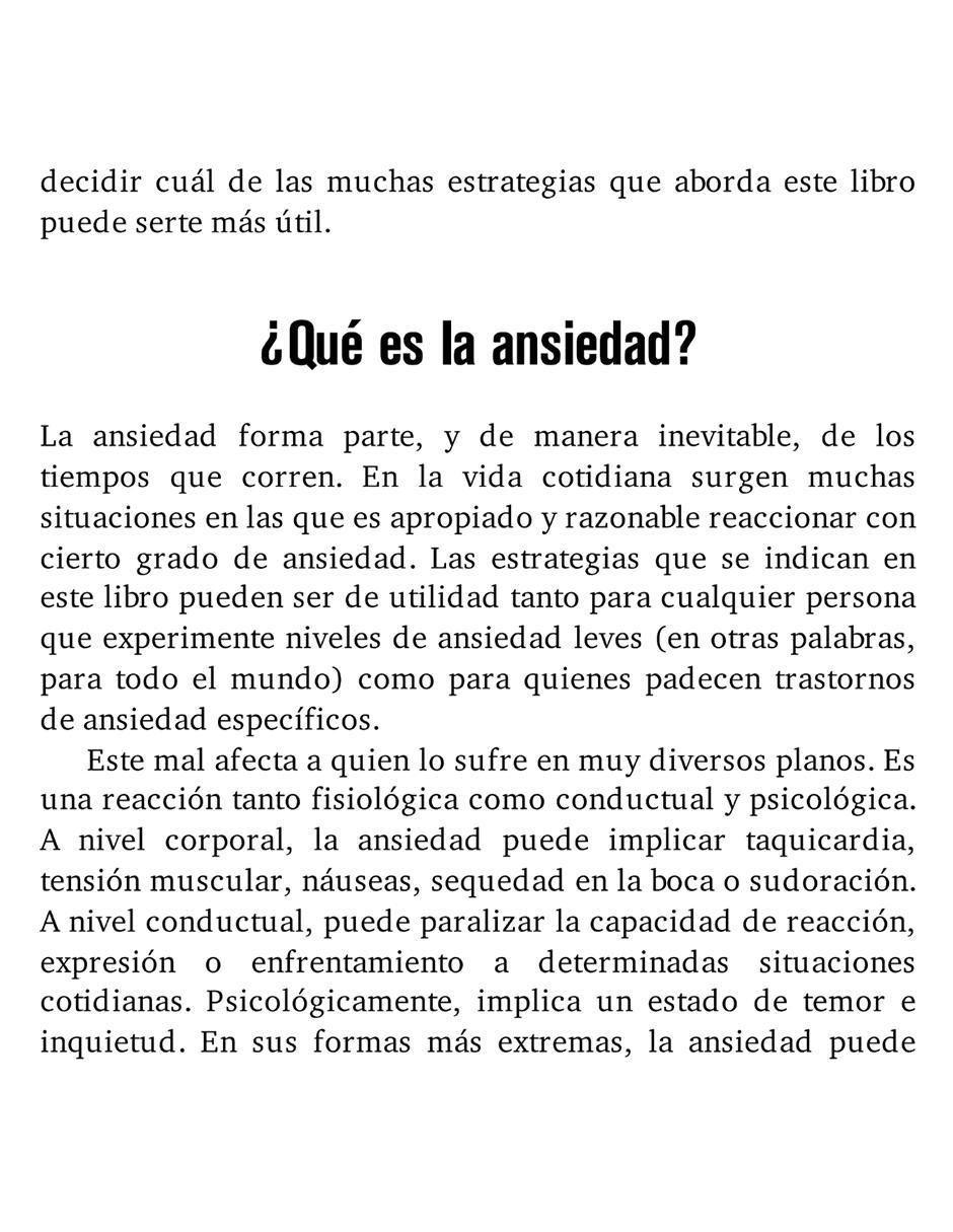 Libro Terapia eficaz para la ansiedad de Edmund J. Bourne Y Lora Garano 2