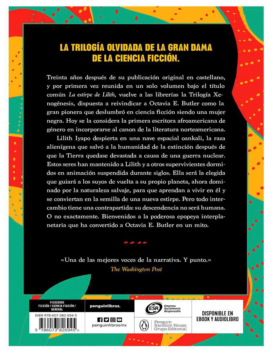Libro La estirpe de Lilith de Octavia E. Butler 3