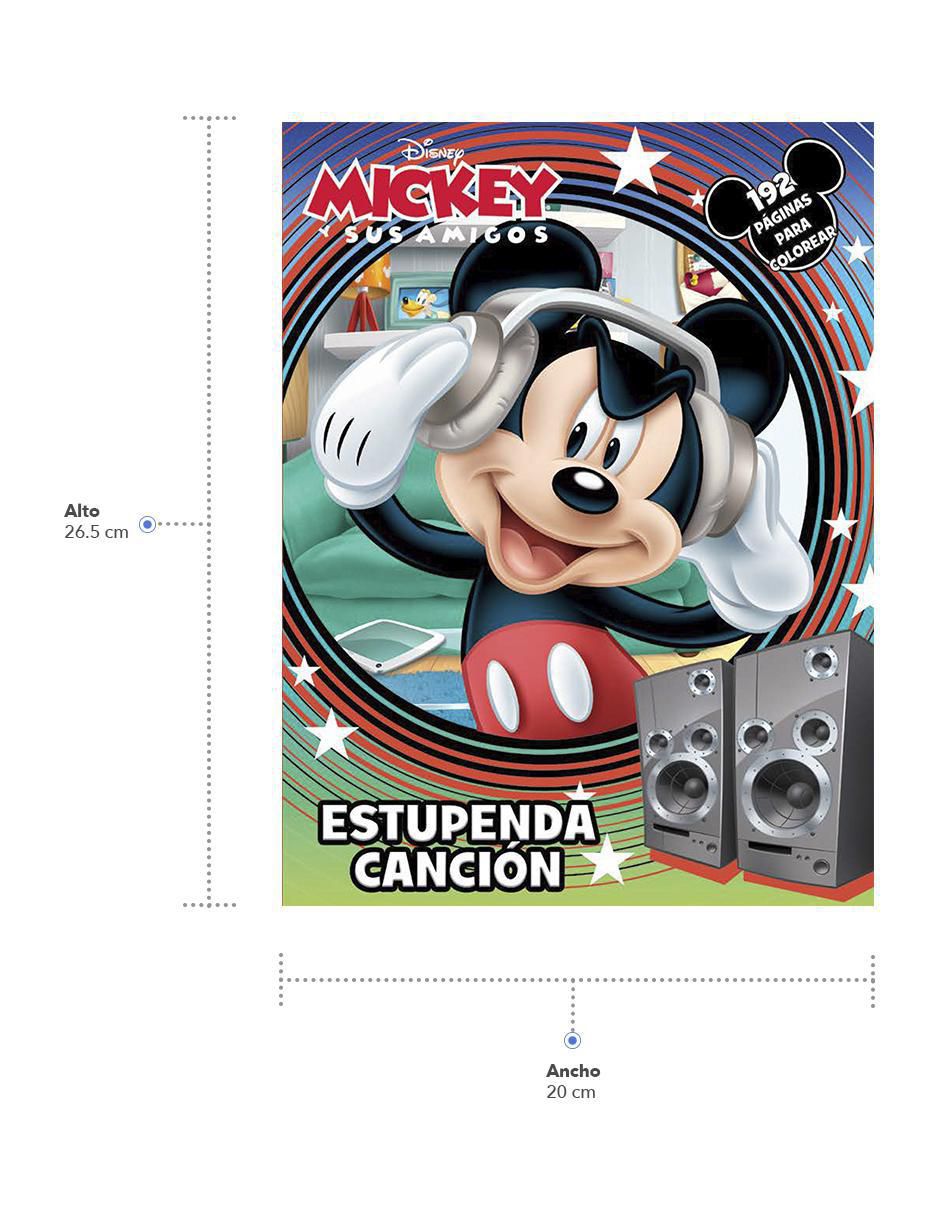 Libro para colorear Disney Mickey y sus amigos con de 2