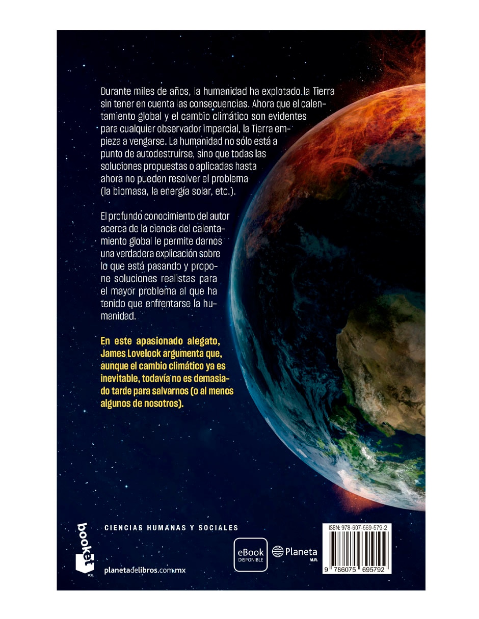 Libro La Venganza de La Tierra de James Lovelock 2