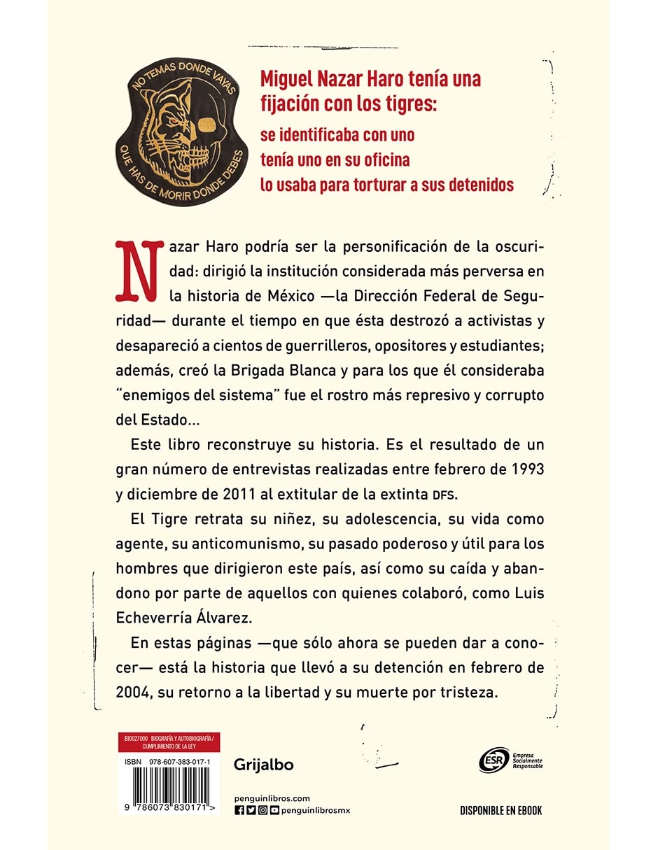 Libro El Tigre de Nazar de Gustavo Castillo García 2