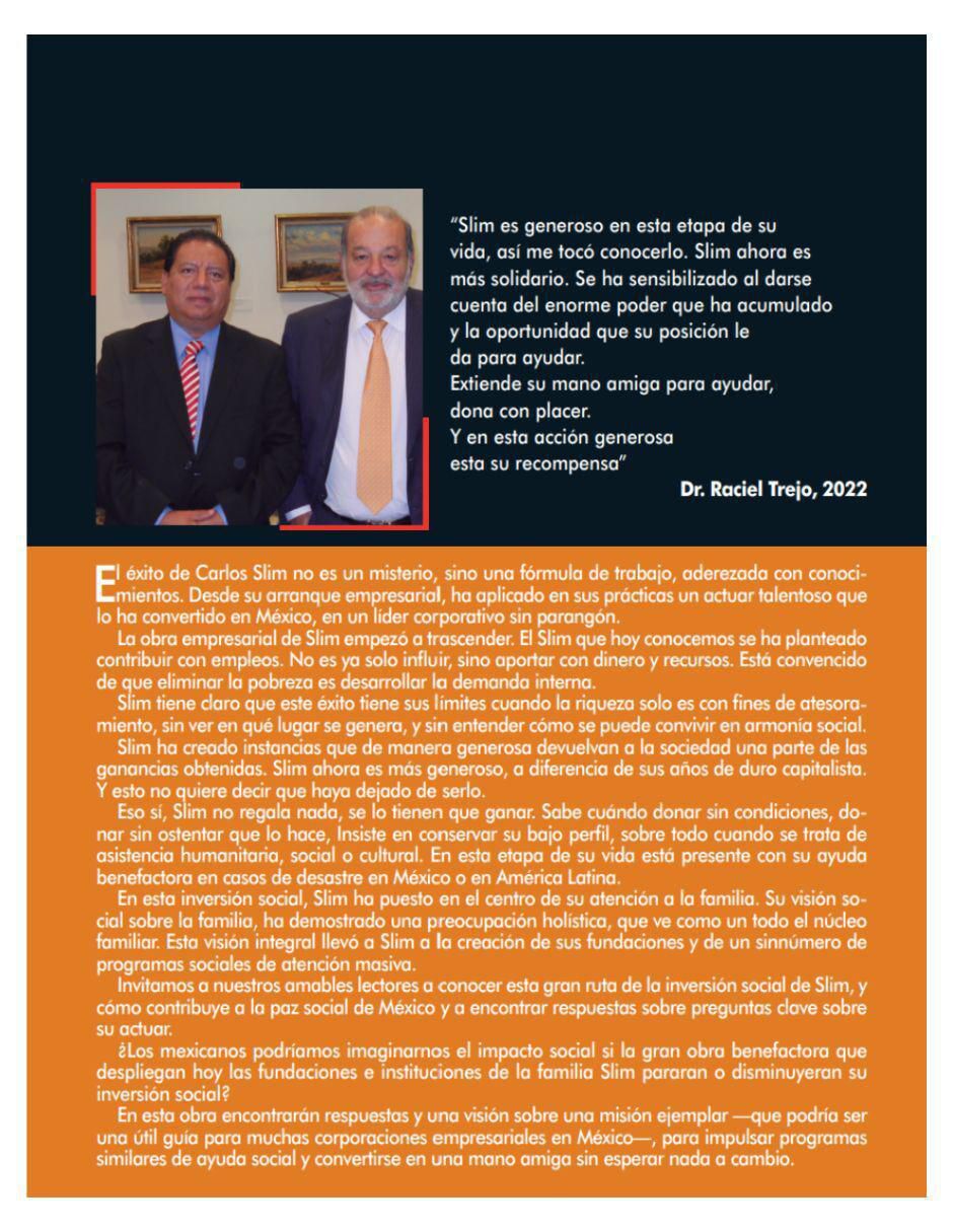Libro Libro Carlos Slim: Mano Amiga de Raciel Trejo 2