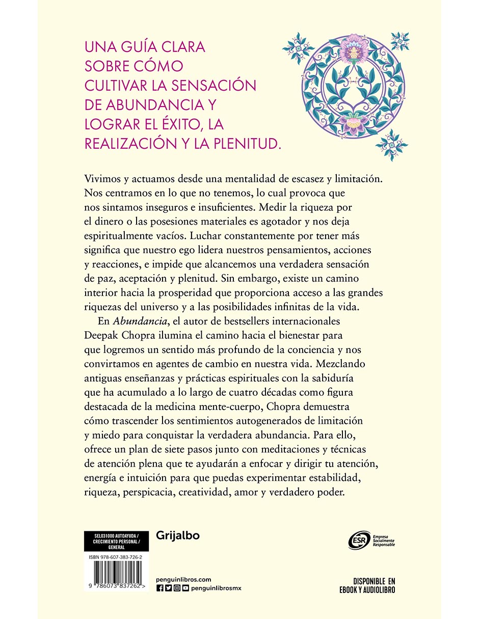 Libro Abundancia de Deepak Chopra 2