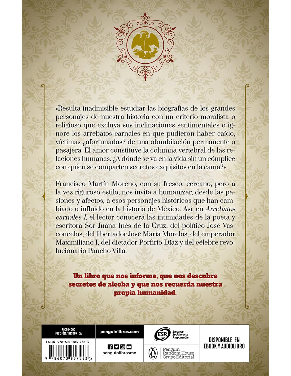 Libro Arrebatos Carnales de Francisco Martín Moreno 2