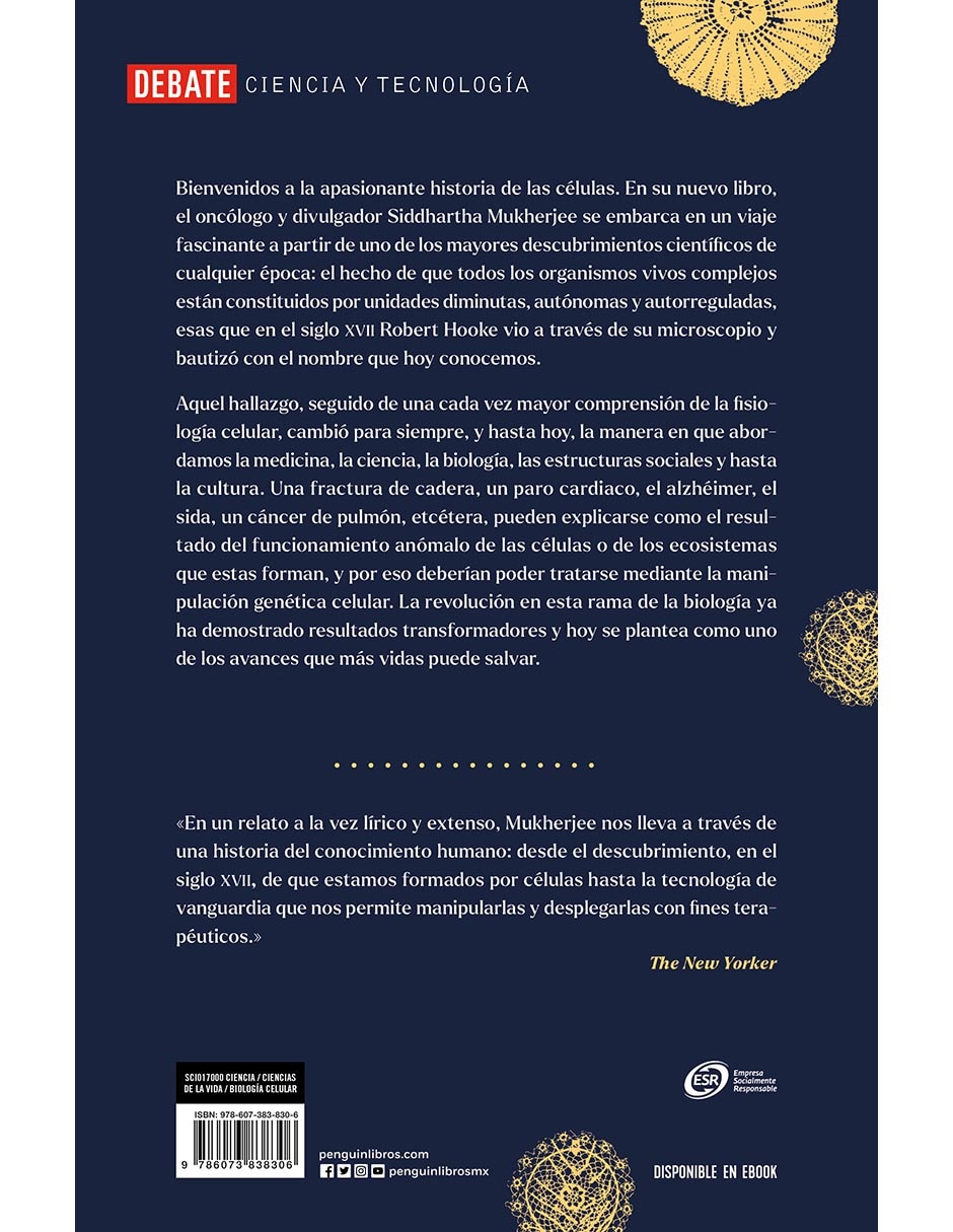 Libro La Armonía de Las Células de Siddhartha Mukherjee 2