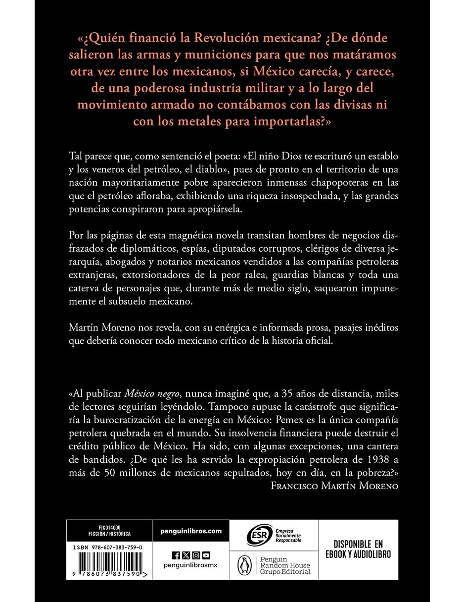 Libro México Negro de Francisco Martín Moreno 2