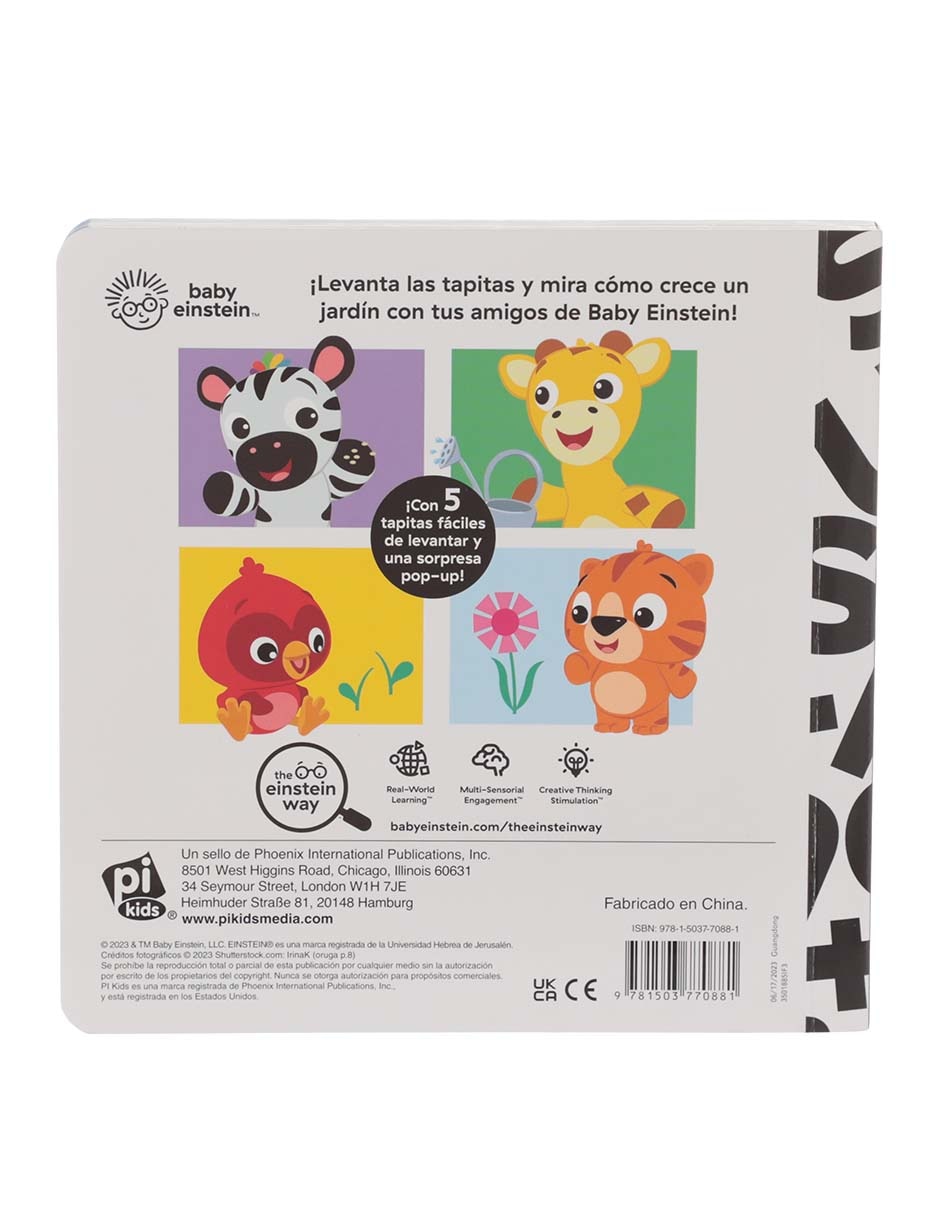 Libro Baby Einstein Levanta y ¡Sorpresa! Descubre un Jardín de Varios 2