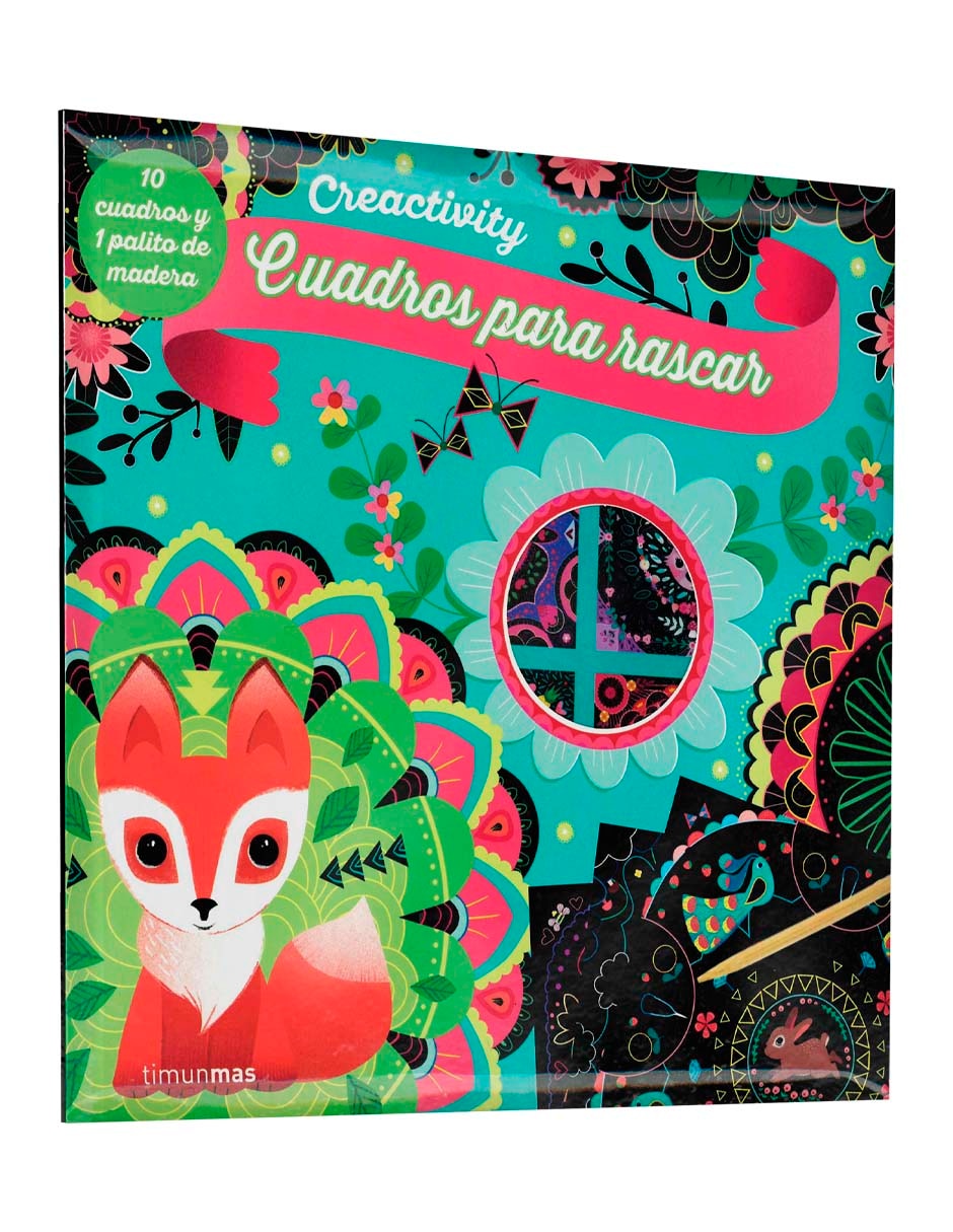 Libro Creactivity cuadros para rascar mandalas de 3