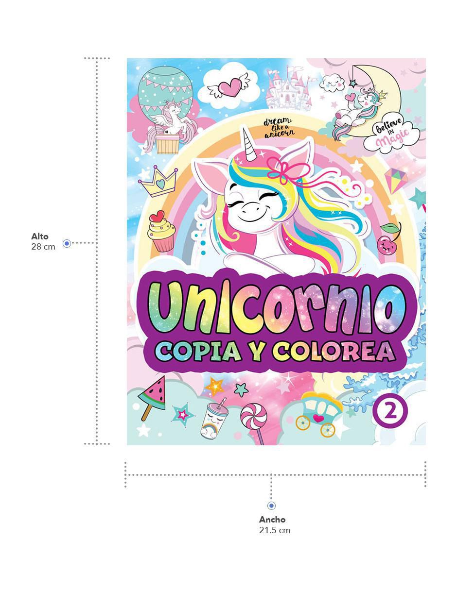 Libro para colorear: Unicornio Copia y Colorea Versión 2 de 2