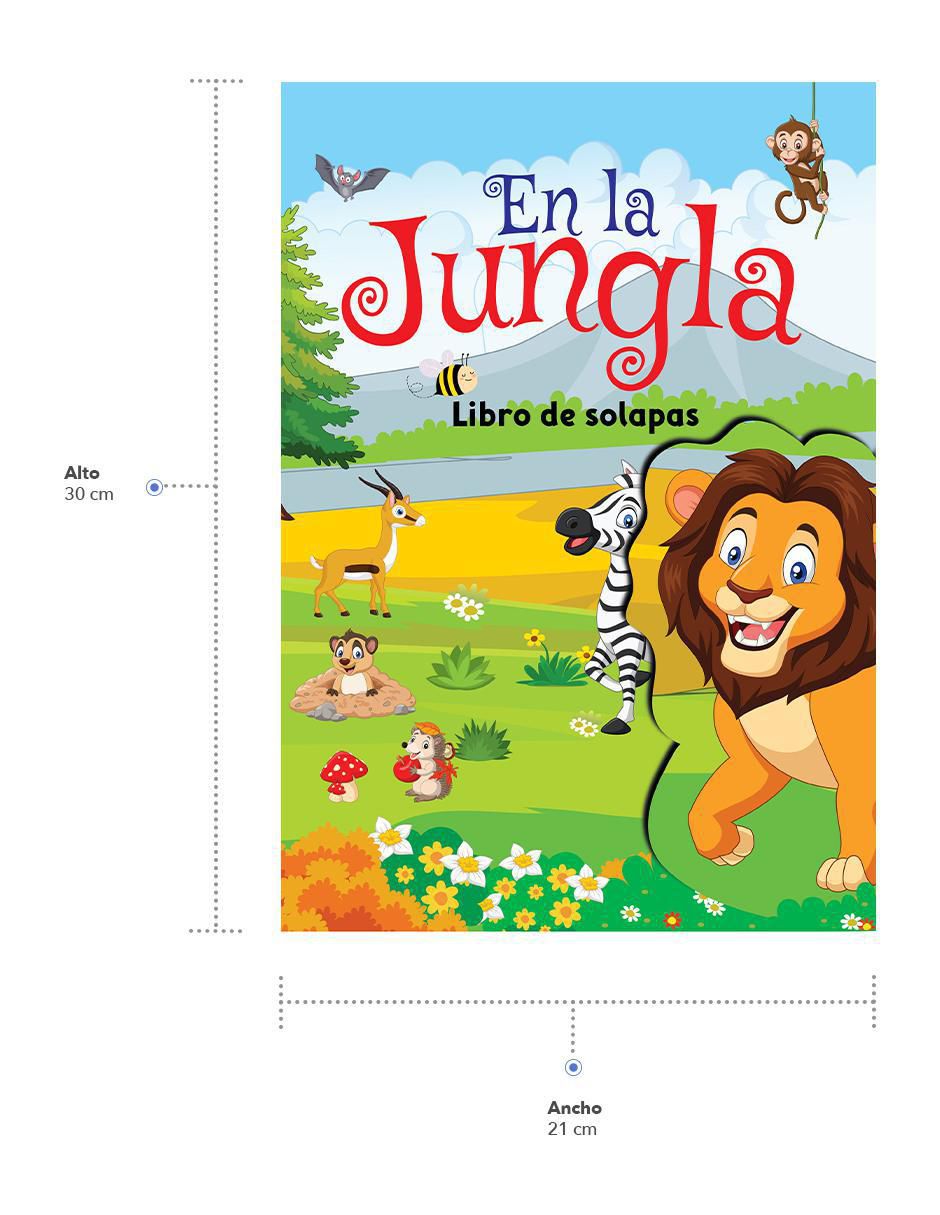 Libro infantil interactivo: En La Jungla con solapas de 2