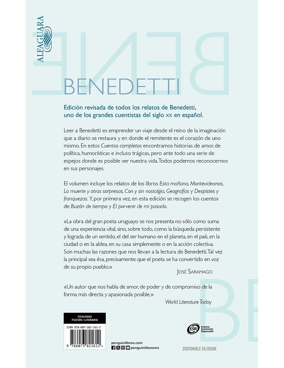 Libro Cuentos Completos de Mario Benedetti 2