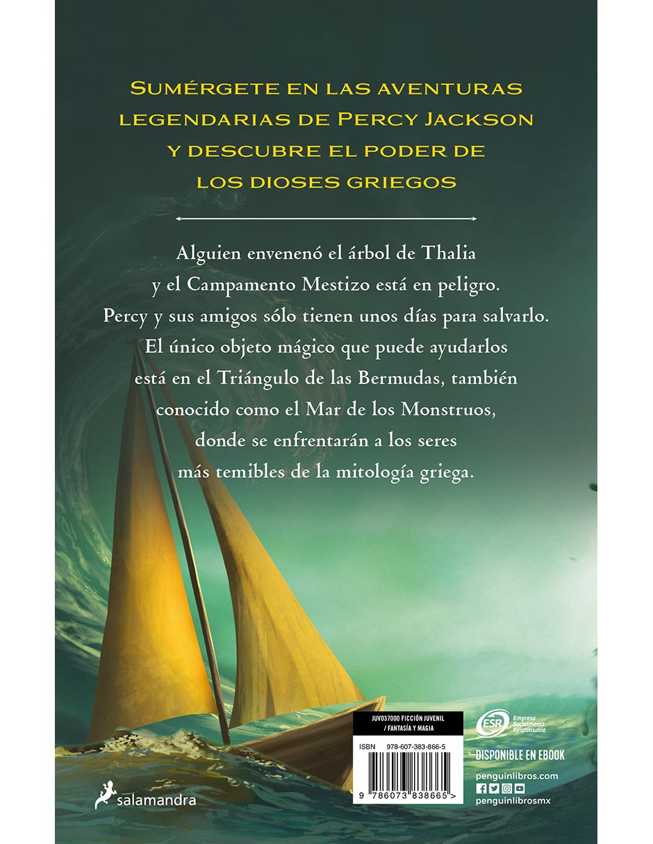 Libro El Mar de los Monstruos II: Percy Jackson de Rick Riordan 2