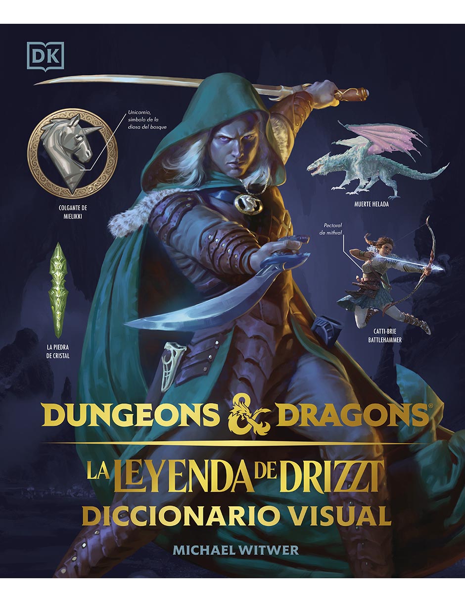 Libro Dungeons & Dragons: La Leyenda de Drizzt Diccionario Visual de Michael Witwer