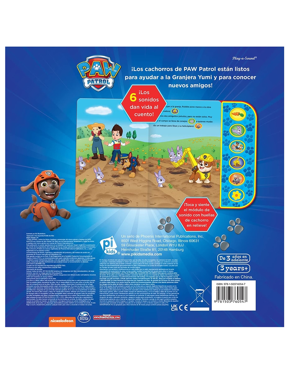 Libro Los cachorros ayudan en la granja de Paw Patrol 2