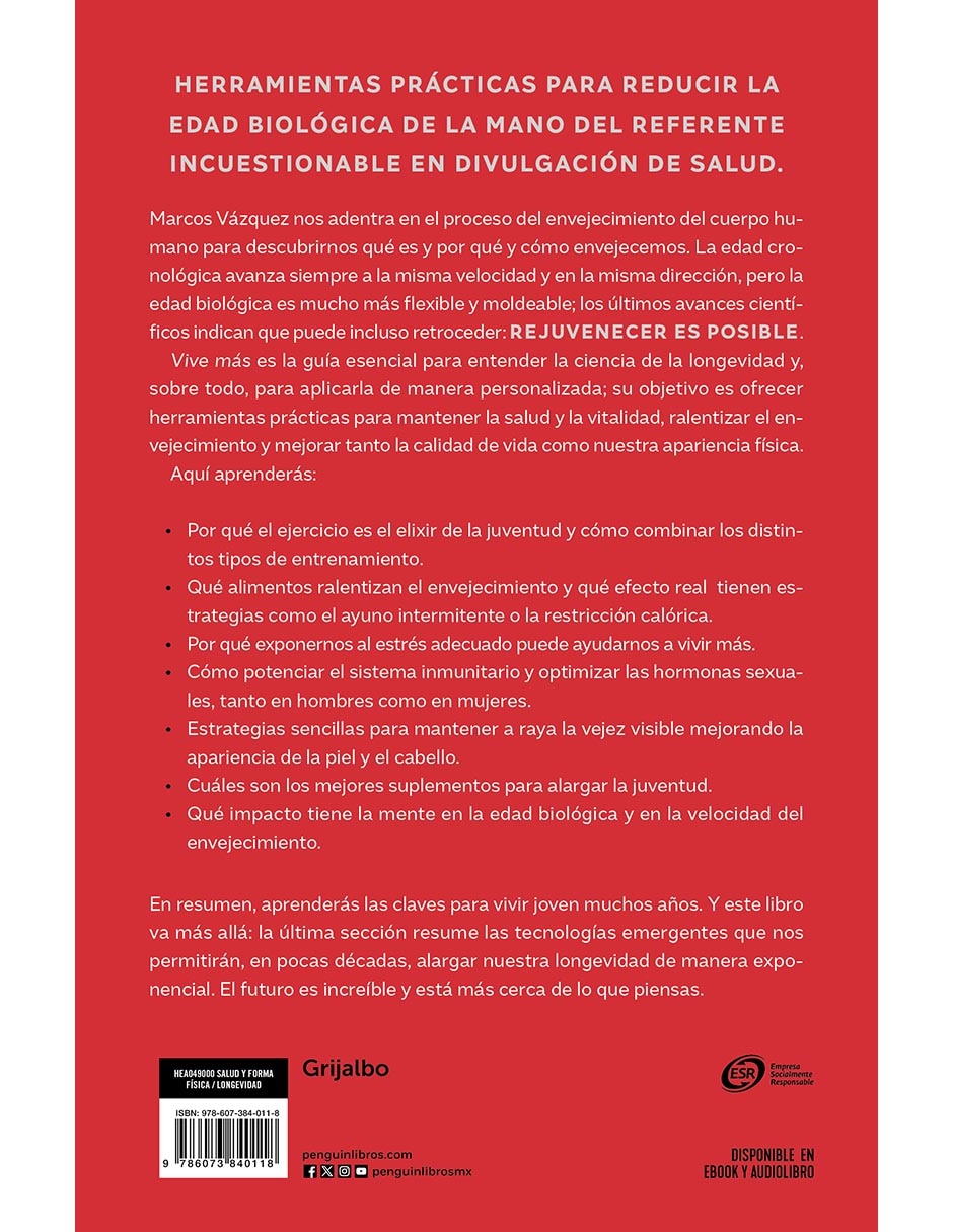 Libro Vive Más de Marcos Vázquez 2