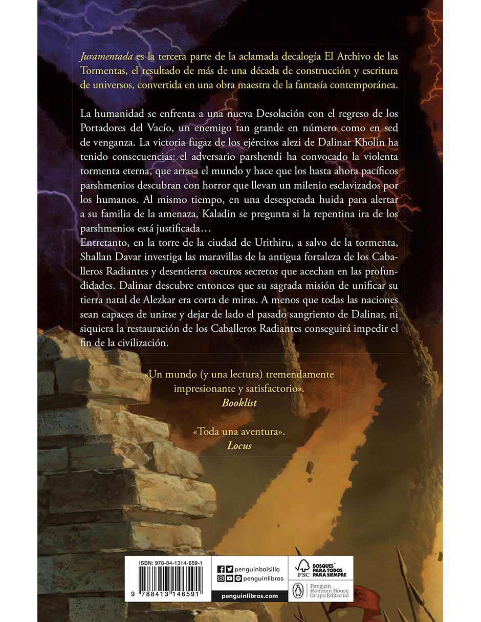 Libro Juramentada de Brandon Sanderson 2