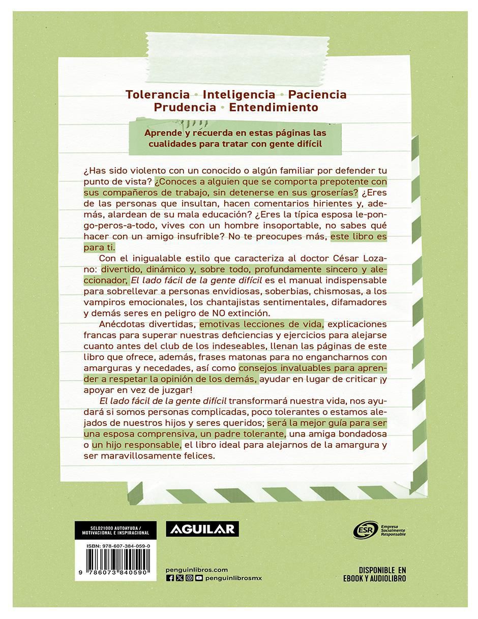 Libro El Lado Fácil de la Gente Difícil de Cesar Lozano 2