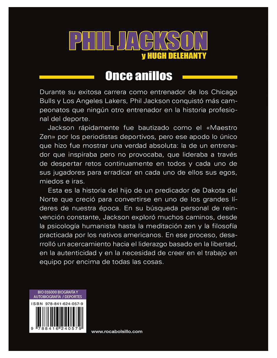 Libro Once Anillos de Hugh Delehanty / Phil Jackson 3