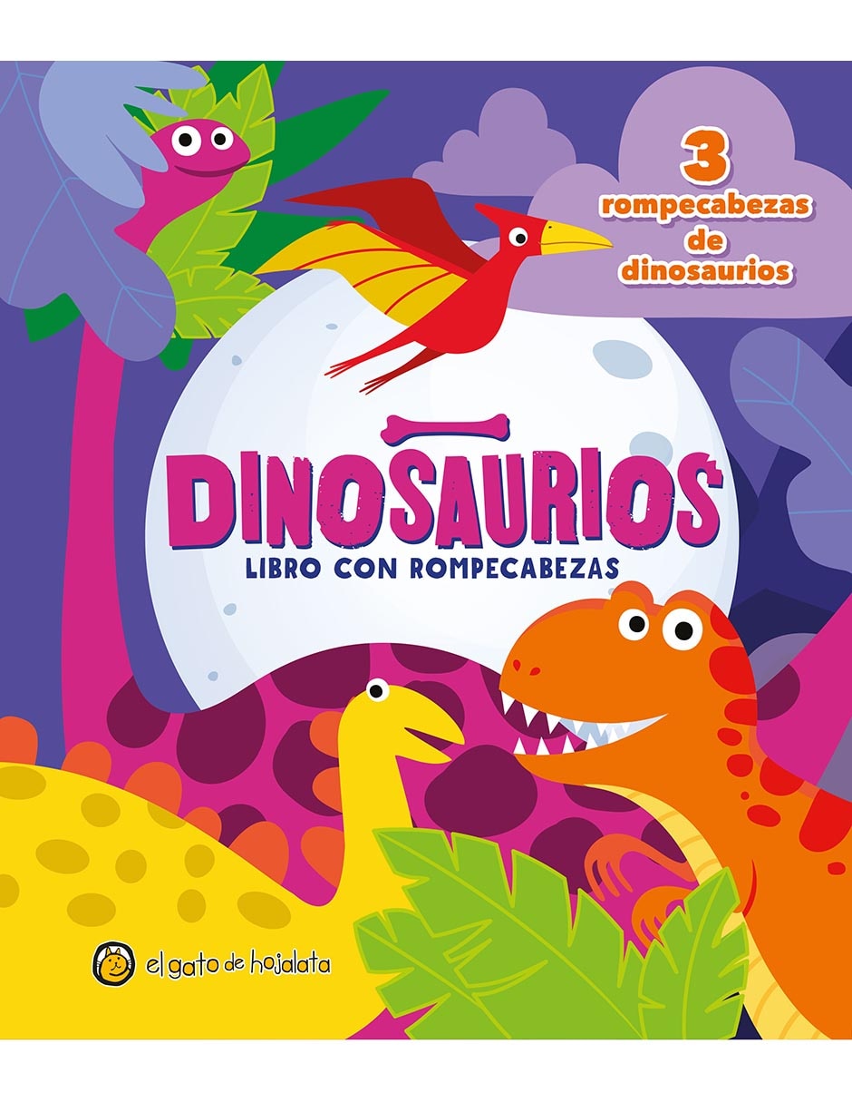 Libro Dinosaurios Pieceitas de Goma de Editorial Guadal