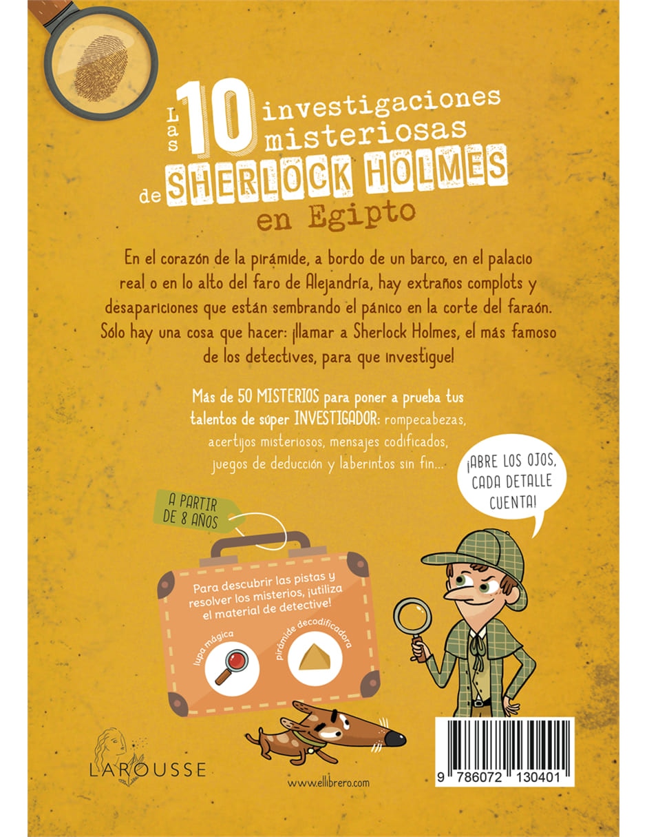 Libro Las 10 Investigaciones Misteriosas de Sherlock Holmes en Egipto de Sandra Lebrun 2