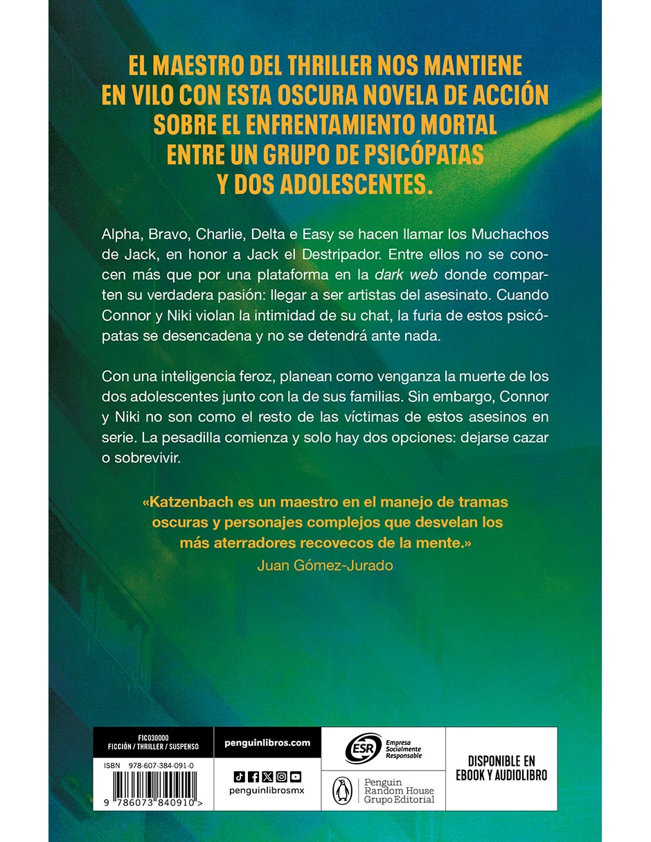 Libro El Club de los Psicopatas de John Katzenbach 2