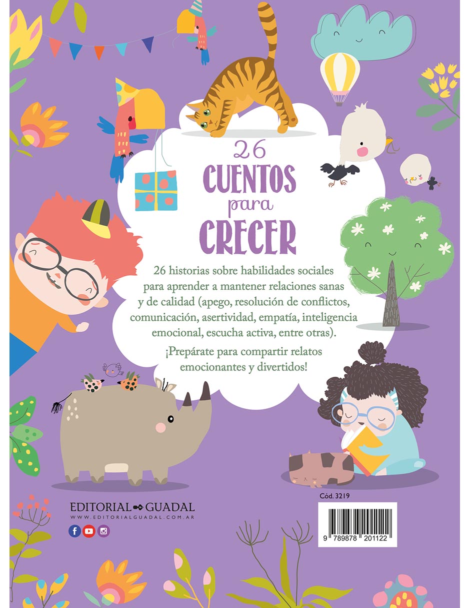 Libro 26 Cuentos para Crecer de Editorial Guadal 2