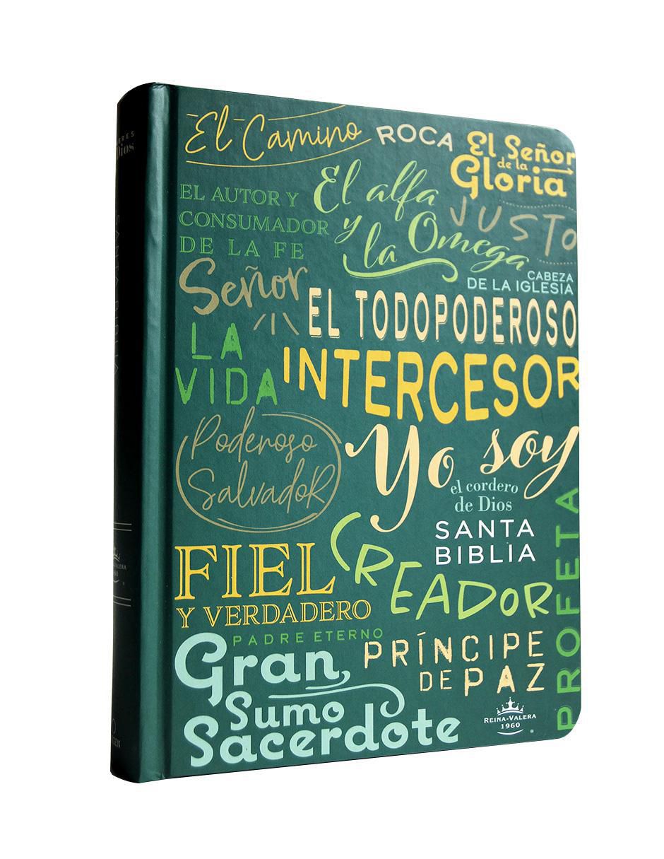Libro Biblia RVR 1960 letra grande tamaño manual, con nombres de Dios de Reina Valera 3