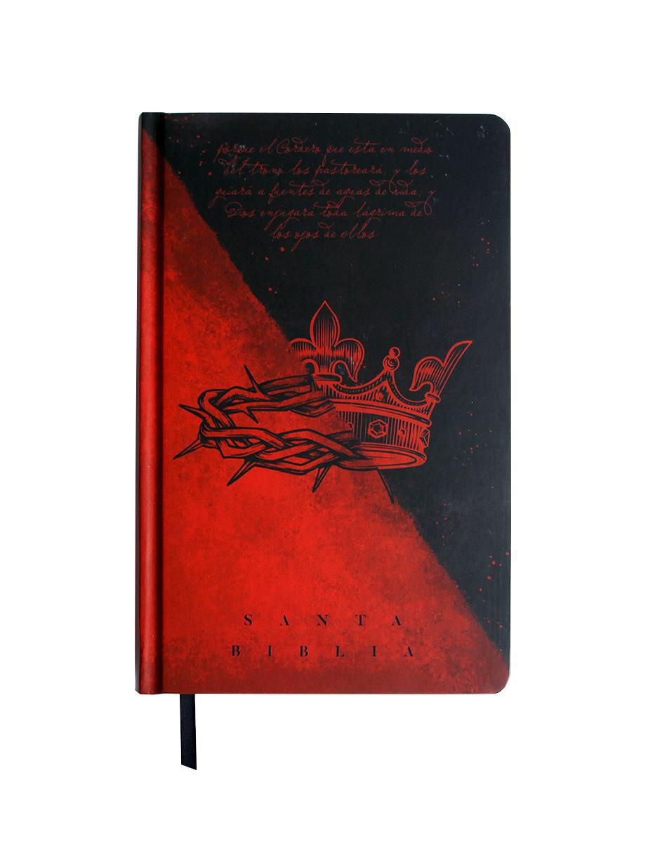 Libro Biblia RVR 1960 letra grande, manual, tapa dura doble corona de Reina Valera