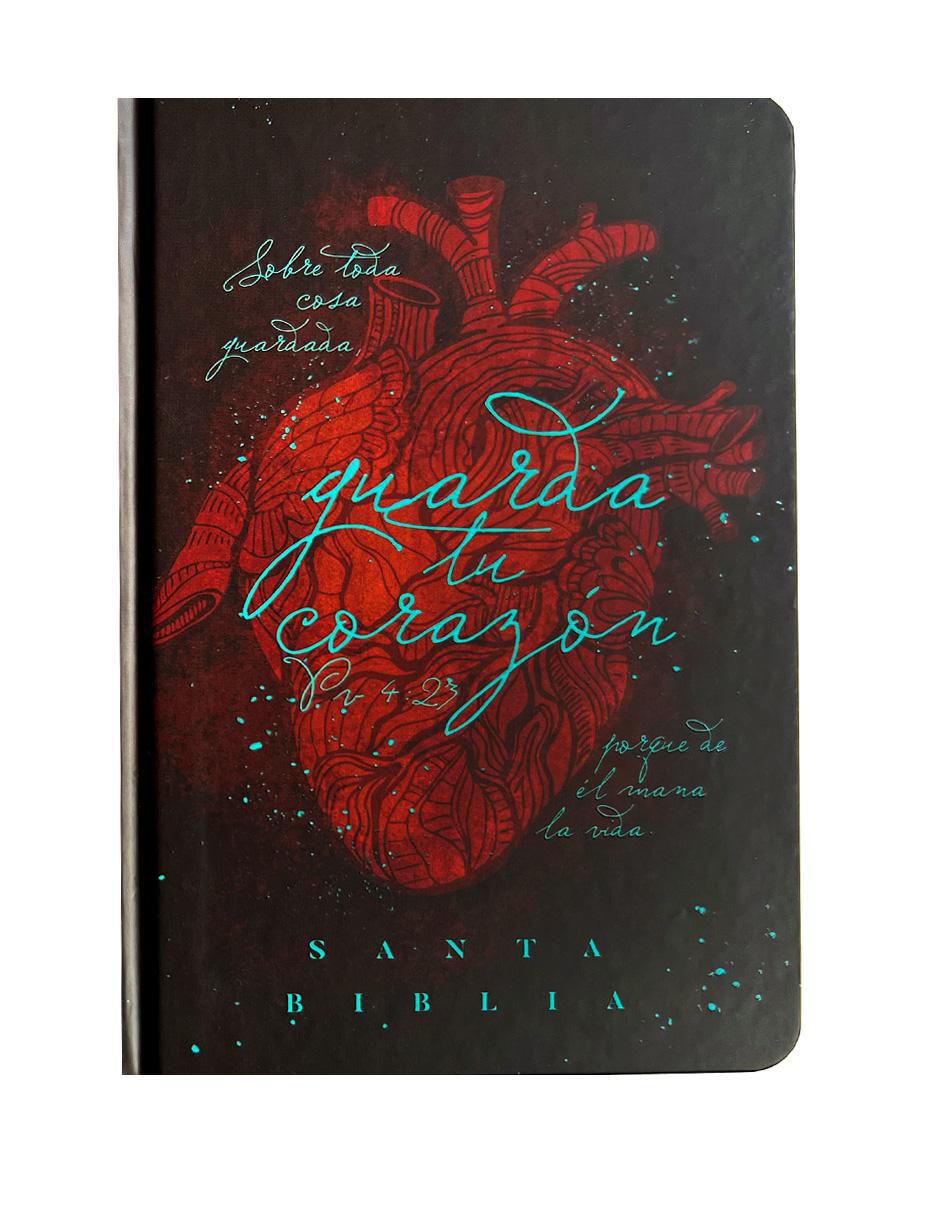 Libro Biblia RVR60 Nombres de Dios Guarda Tu Corazón, Color Marrón de Reina Valera